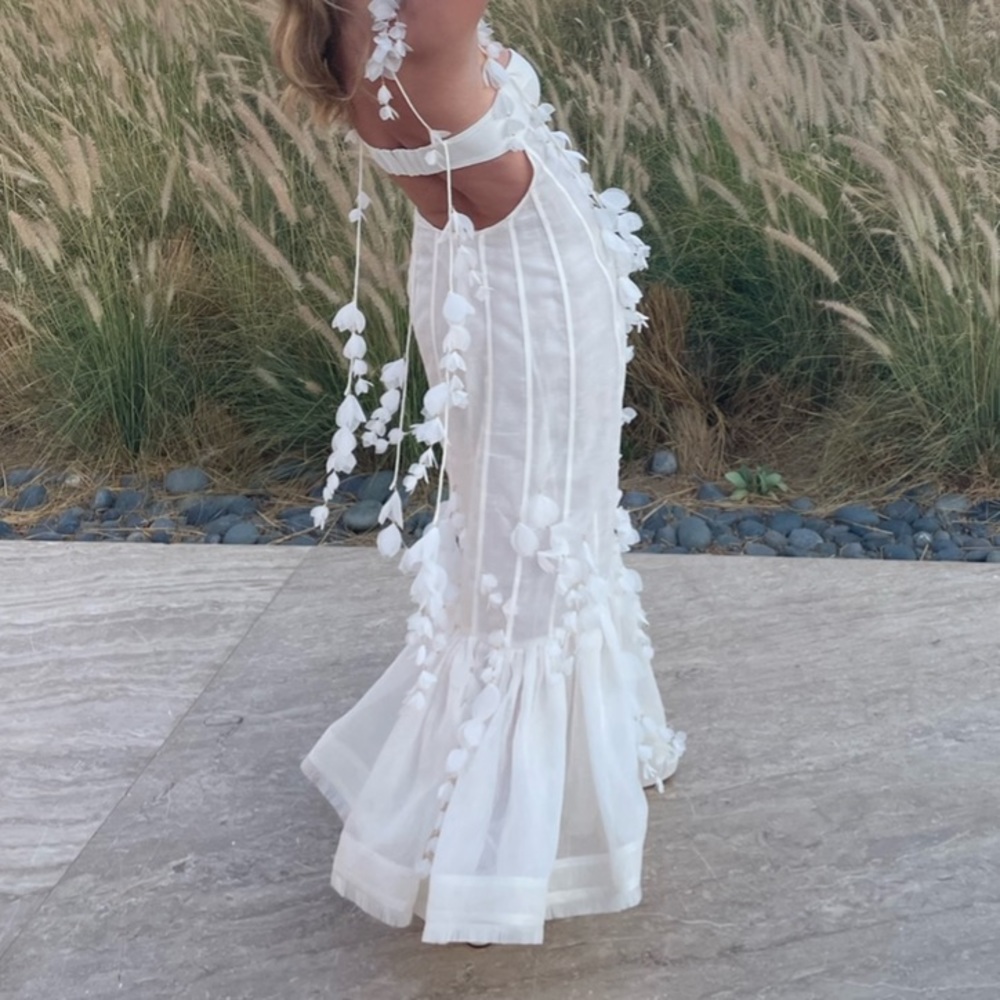 Botanical pedaled dress. Only worn once